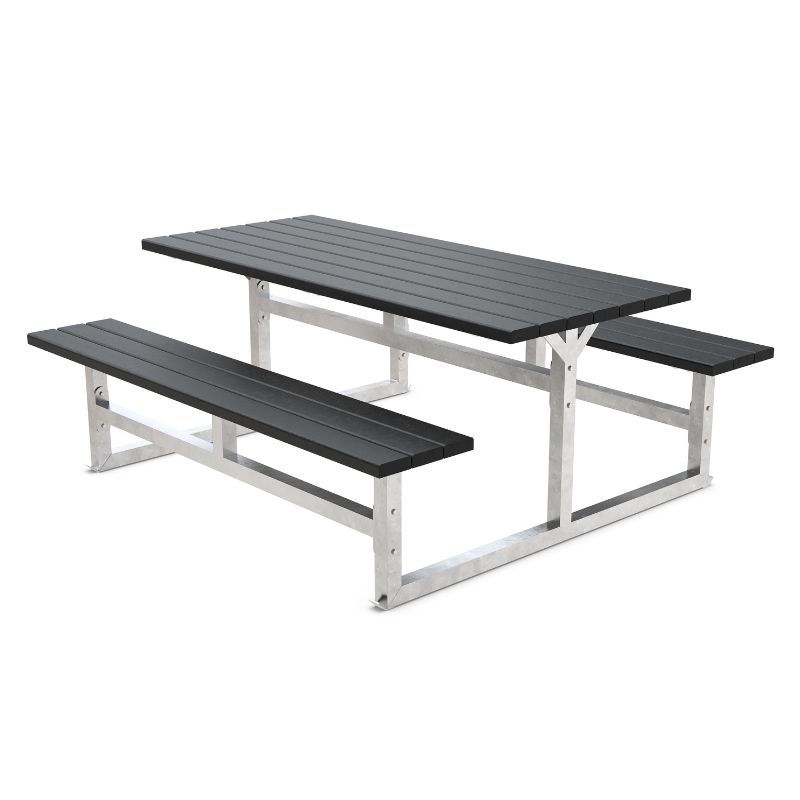 Picnic Table with No Backrest for 6 person