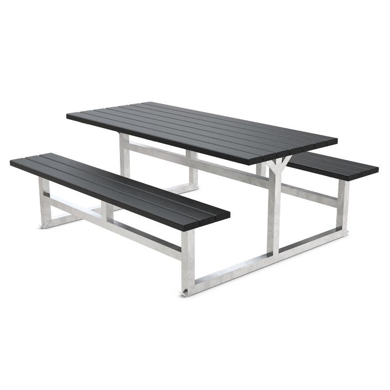 Picnic Table with No Backrest for 6 person