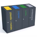 Slanted Recycling Bin RB70