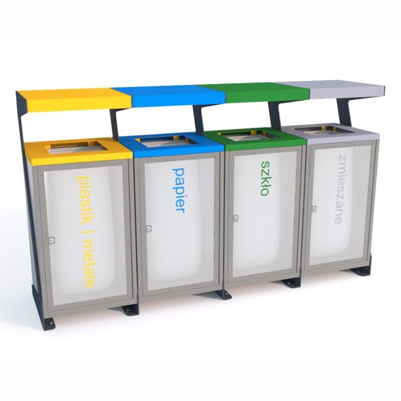 Recycling Bin RB120 with Secure Basket