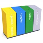 Slanted Recycling Bin RB130 with Flaps