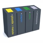 Slanted Recycling Bin RB130 with Flaps