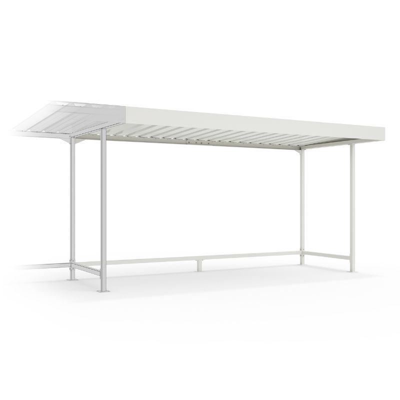 Shelter RL4 Extension Unit - One-sided, RAL 9002